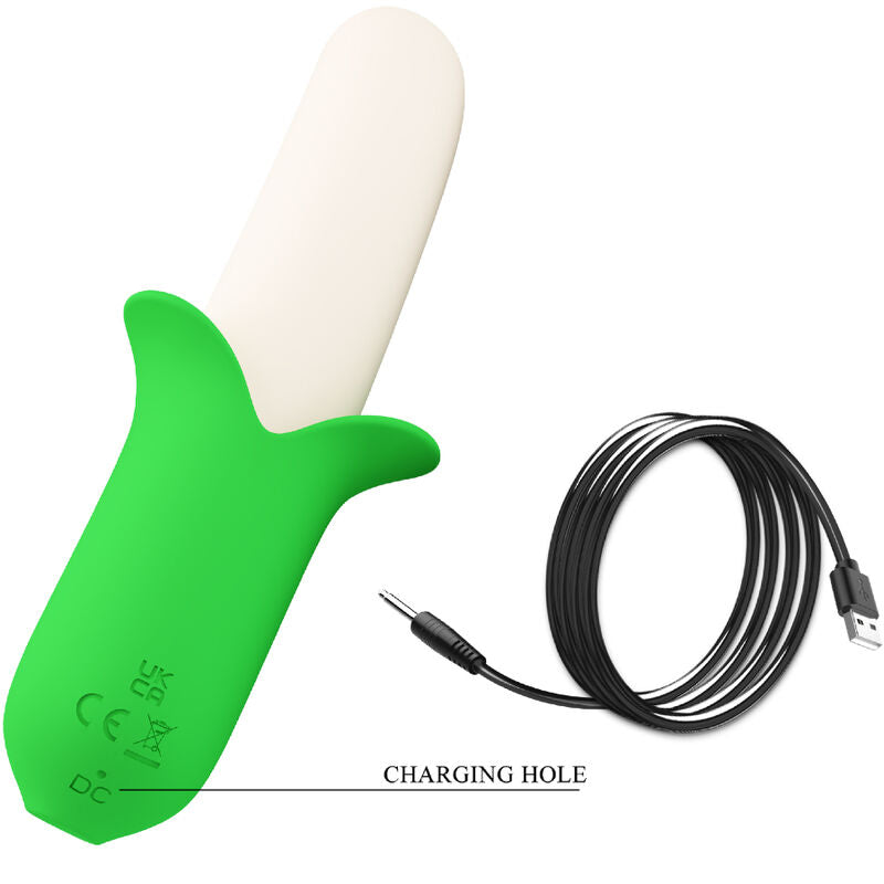 PRETTY LOVE BANANA KNIGHT SUPER PUISSANCE 7 VIBRATIONS SILICONE — accessoires inclus