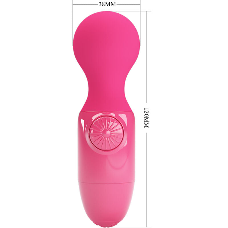 PRETTY LOVE Mini Masseur Personnel Magenta — accessoires inclus