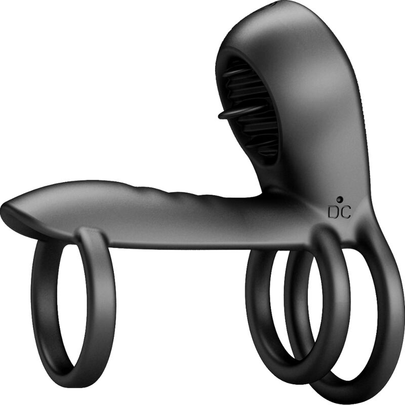 PRETTY LOVE MALE GAINE PÉNIS JAMMY 12 VIBRATIONS LANGUE SILICONE RECHARGEABLE — vue alternative