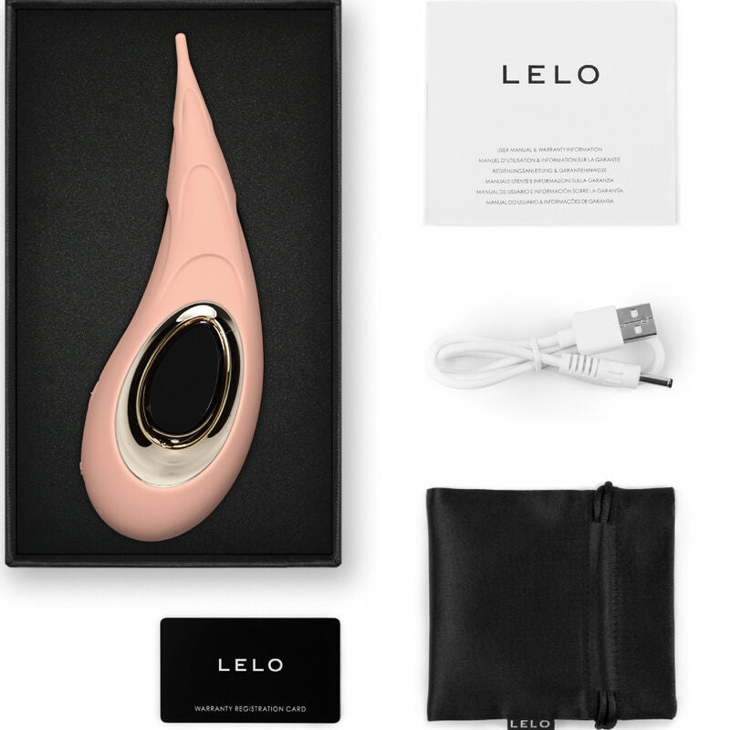 LELO Stimulateur Clitoris Dot Cruise Ocre Orange — accessoires inclus