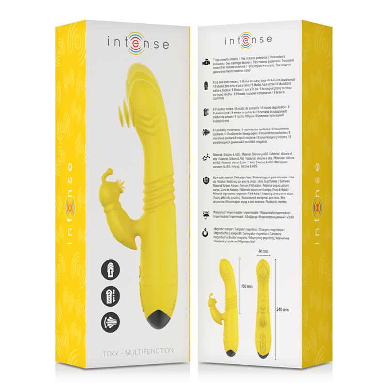INTENSE HIGH TECH Vibrateur Multifonction Toky Up & Down Stimulateur Clitor... — accessoires inclus
