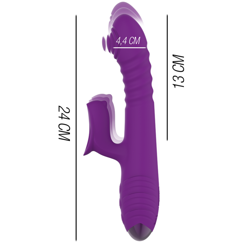 INTENSE HIGH TECH Vibrateur Rechargeable Multifonction Iggy Up & Down Stimu... — vue alternative