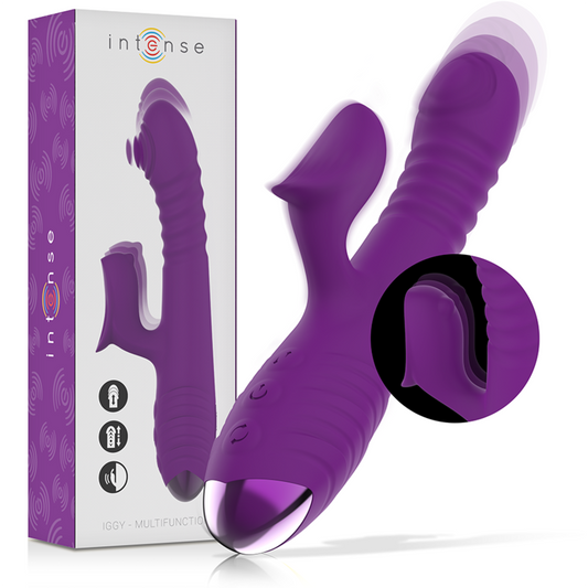 INTENSE HIGH TECH Vibrateur Rechargeable Multifonction Iggy Up & Down Stimu... - Aura Intime
