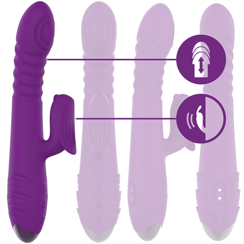 INTENSE HIGH TECH Vibrateur Rechargeable Multifonction Iggy Up & Down Stimu... — vue détaillée