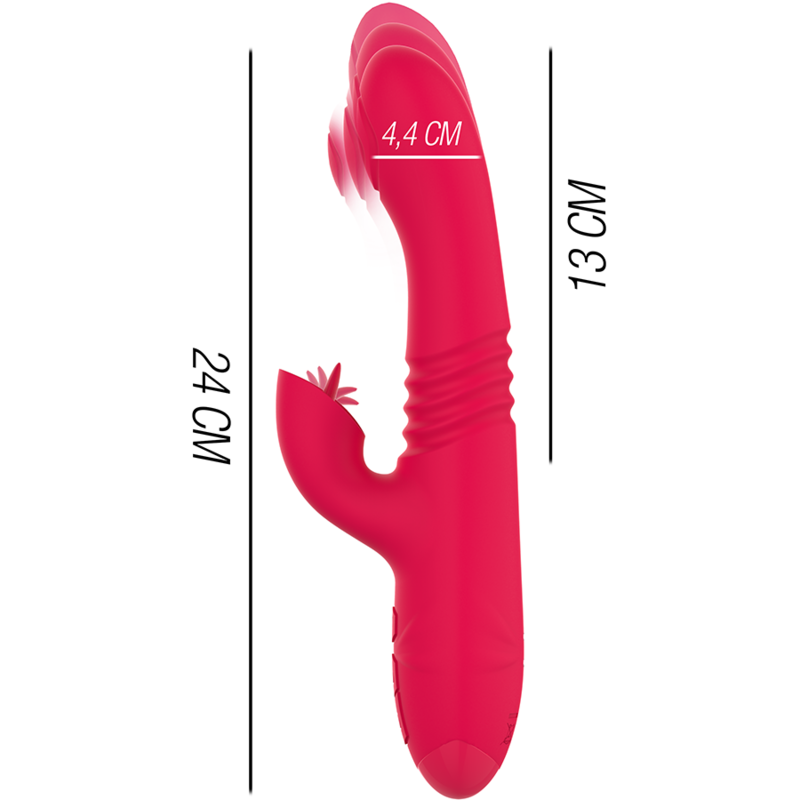 INTENSE HIGH TECH Vibrateur Up & Down Rechargeable Multifonction Dua Langue... — vue alternative