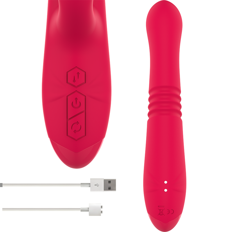 INTENSE HIGH TECH Vibrateur Up & Down Rechargeable Multifonction Dua Langue... — vue arrière