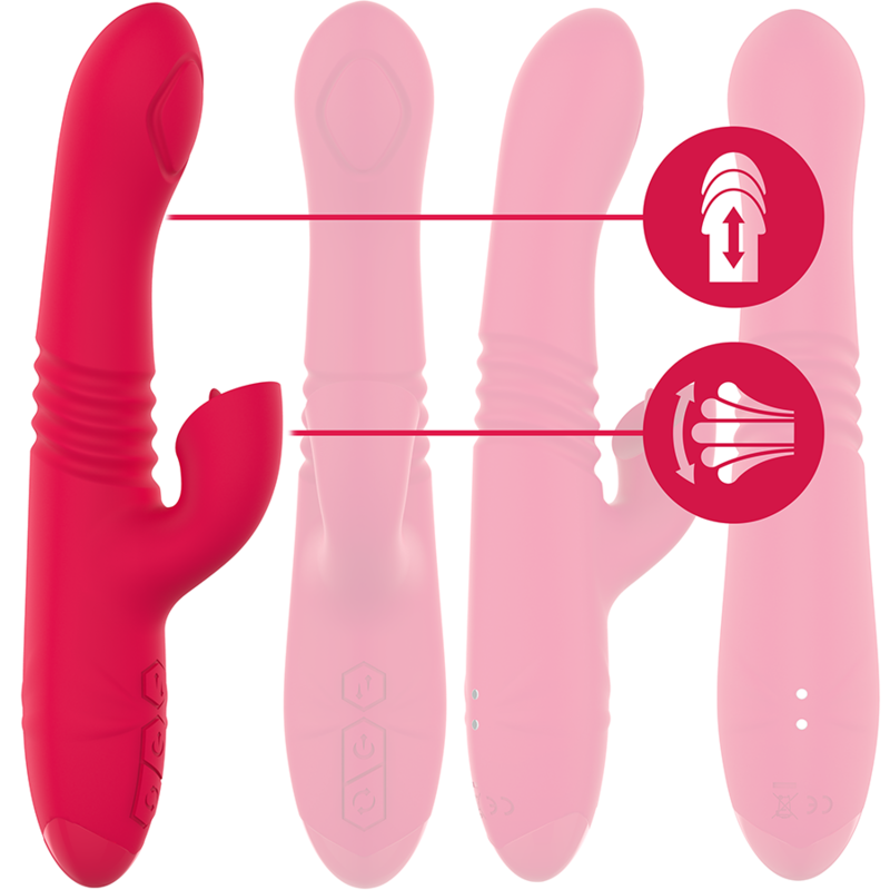 INTENSE HIGH TECH Vibrateur Up & Down Rechargeable Multifonction Dua Langue... — vue détaillée