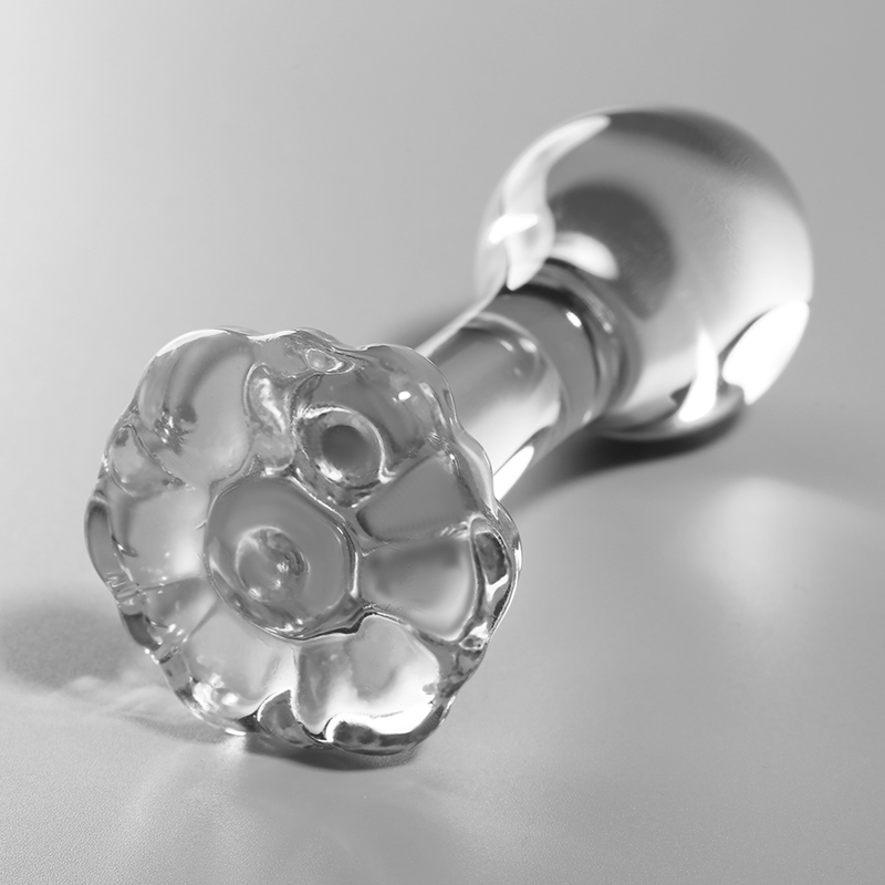 NEBULA SERIES BY IBIZA Plug Anal Modèle 2 Verre Borosilicate Clair 11 Cm -O- 3.5 Cm — vue détaillée