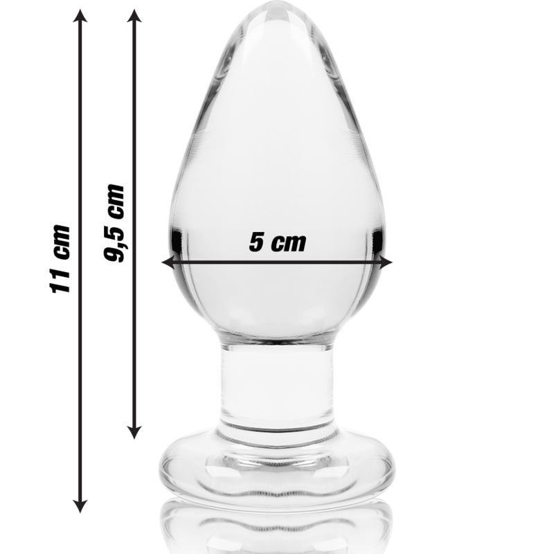 NEBULA SERIES BY IBIZA Plug Anal Modèle 3 Verre Borosilicate Transparent 11 Cm -... — vue alternative