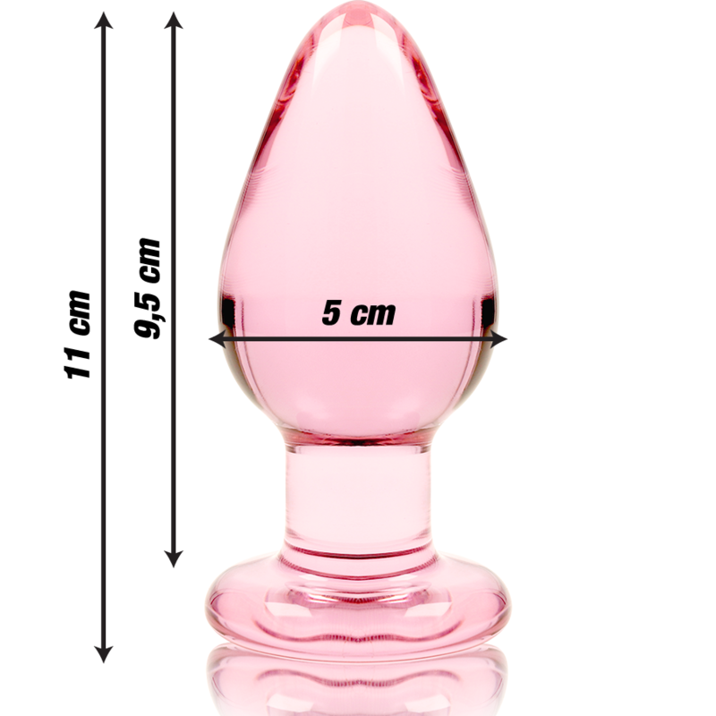 NEBULA SERIES BY IBIZA Plug Anal Modèle 3 Verre Borosilicate Rose 11 Cm -O- 5 Cm — vue alternative