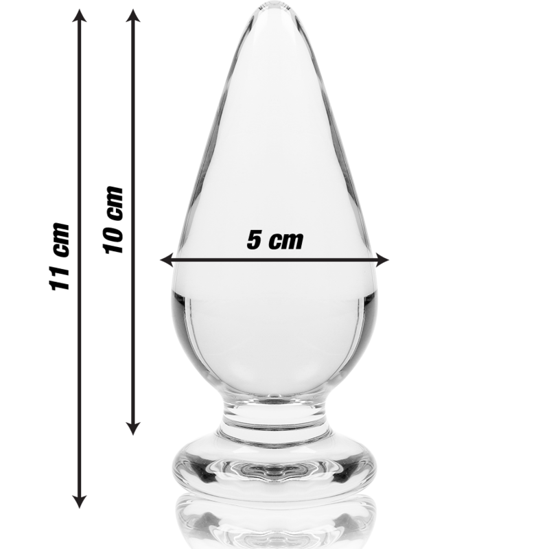 NEBULA SERIES BY IBIZA Plug Anal Modèle 4 Verre Borosilicate Clair 11 Cm -O- 5 Cm — vue alternative