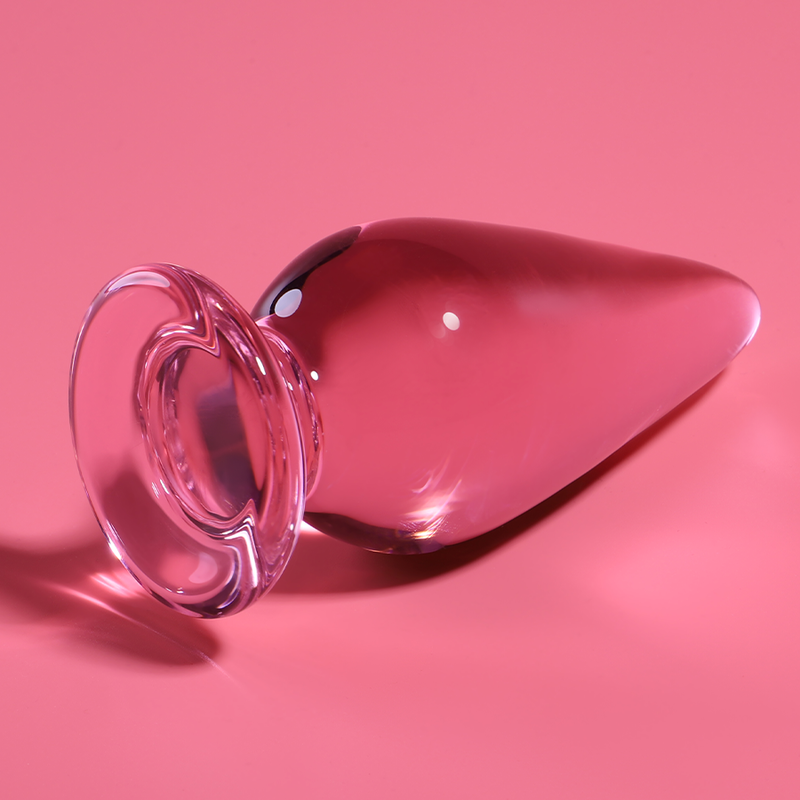 NEBULA SERIES BY IBIZA Plug Anal Modèle 4 Verre Borosilicate Rose 11 Cm -O- 5 Cm — vue détaillée