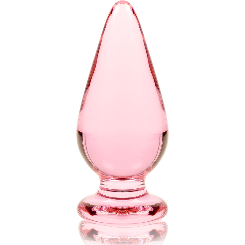 NEBULA SERIES BY IBIZA Plug Anal Modèle 4 Verre Borosilicate Rose 11 Cm -O- 5 Cm — accessoires inclus