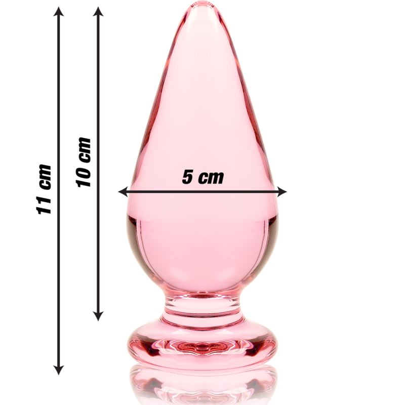NEBULA SERIES BY IBIZA Plug Anal Modèle 4 Verre Borosilicate Rose 11 Cm -O- 5 Cm — vue alternative