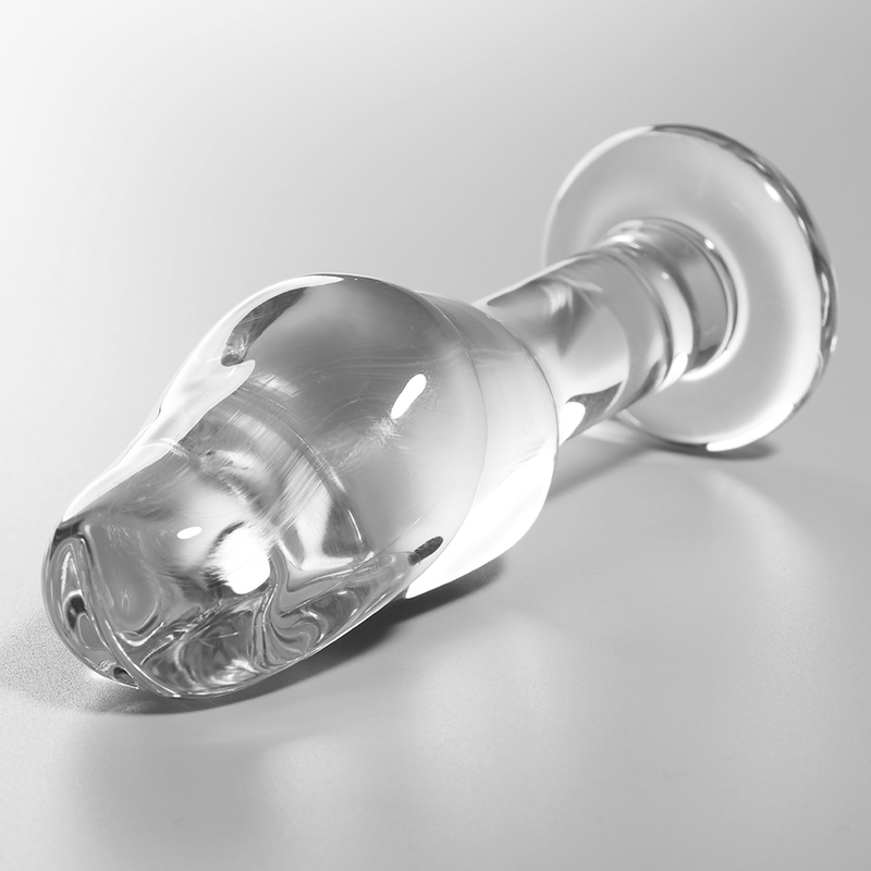 NEBULA SERIES BY IBIZA Plug Anal Modèle 6 Verre Borosilicate Clair 12.5 Cm -O- 4 Cm — vue détaillée