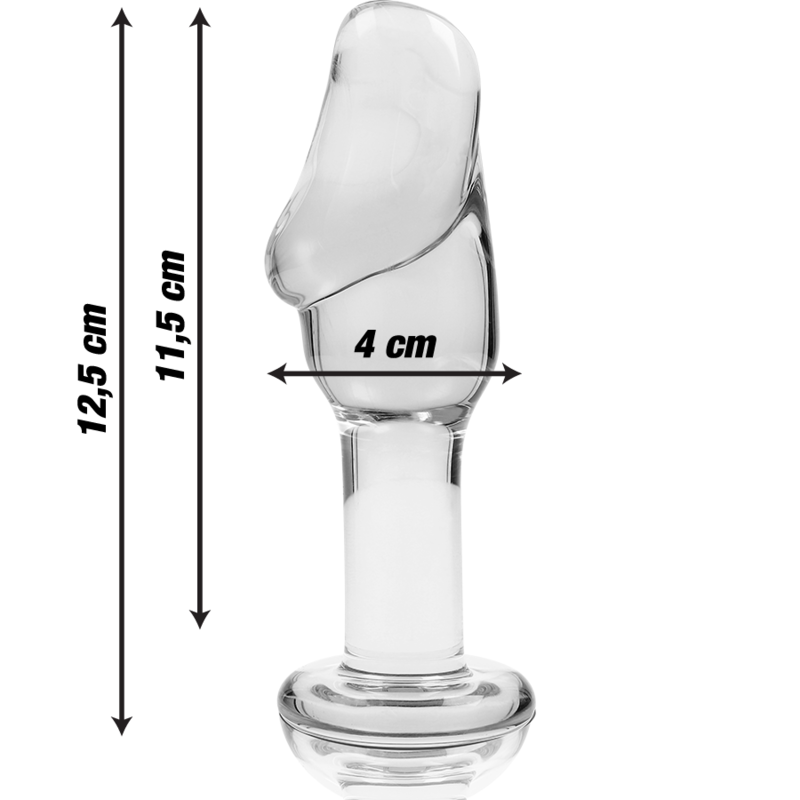 NEBULA SERIES BY IBIZA Plug Anal Modèle 6 Verre Borosilicate Clair 12.5 Cm -O- 4 Cm — vue alternative
