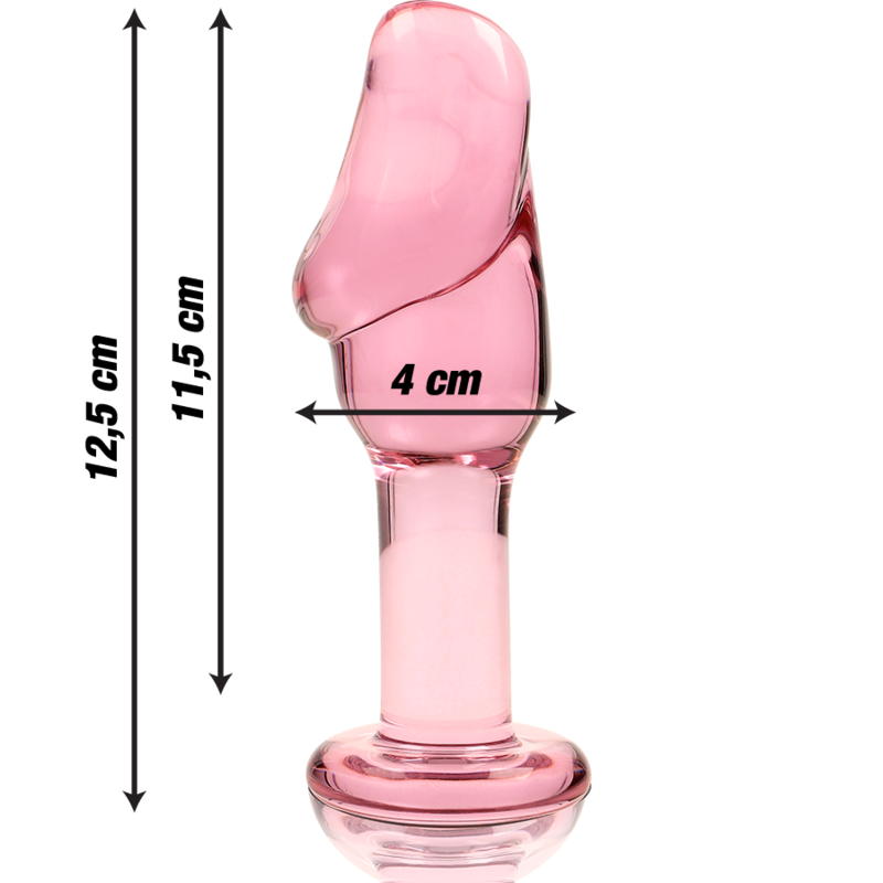 NEBULA SERIES BY IBIZA Plug Anal Modèle 6 Verre Borosilicate Rose 12.5 Cm -O- 4 Cm — vue alternative