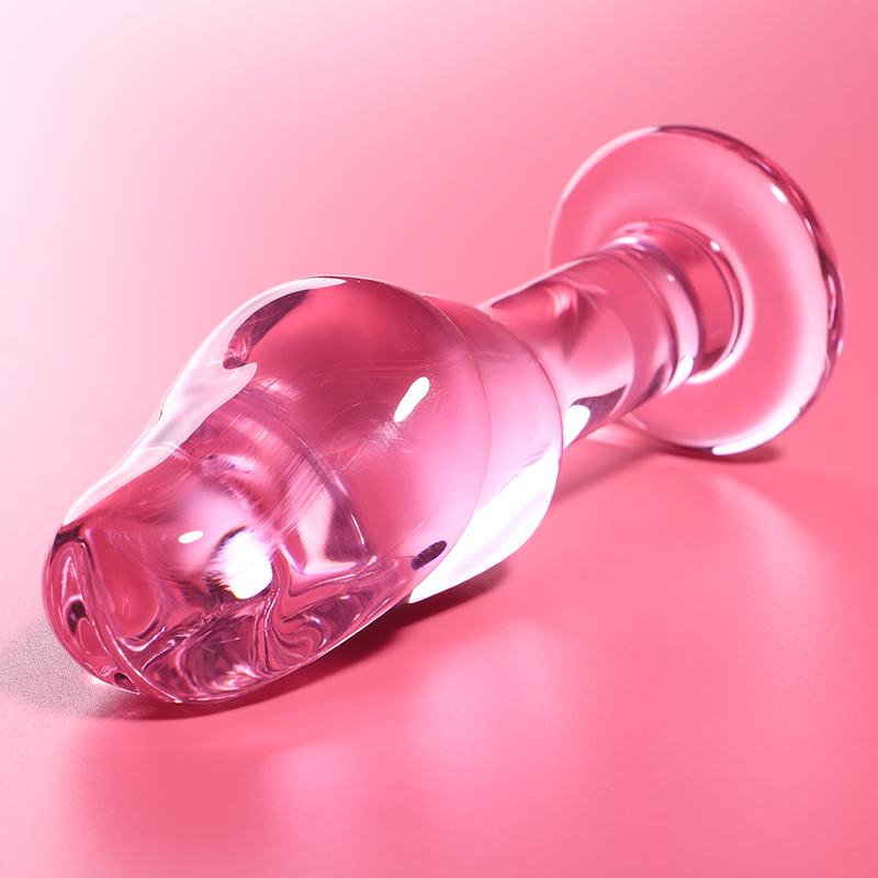 NEBULA SERIES BY IBIZA Plug Anal Modèle 6 Verre Borosilicate Rose 12.5 Cm -O- 4 Cm — vue détaillée