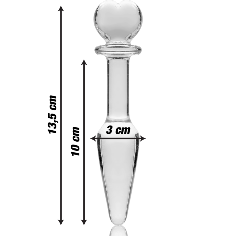NEBULA SERIES BY IBIZA Plug Anal Modèle 7 Verre Borosilicate Clair 13.5 Cm -O- 3 Cm — vue alternative
