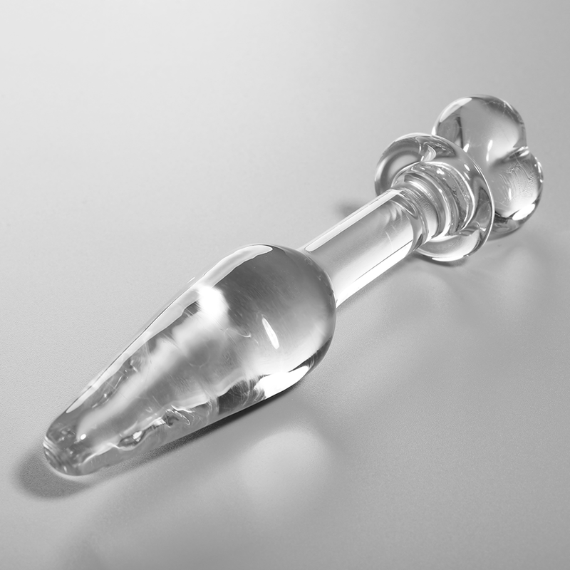 NEBULA SERIES BY IBIZA Plug Anal Modèle 7 Verre Borosilicate Clair 13.5 Cm -O- 3 Cm — vue détaillée