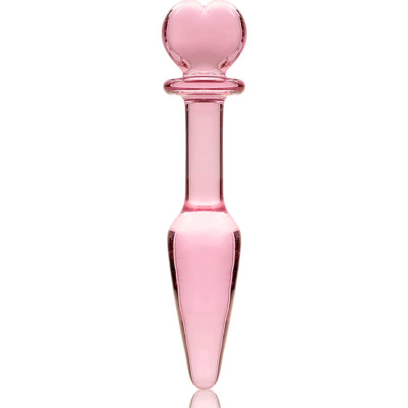 NEBULA SERIES BY IBIZA Plug Anal Modèle 7 Verre Borosilicate Rose 13.5 Cm -O- 3 Cm — accessoires inclus