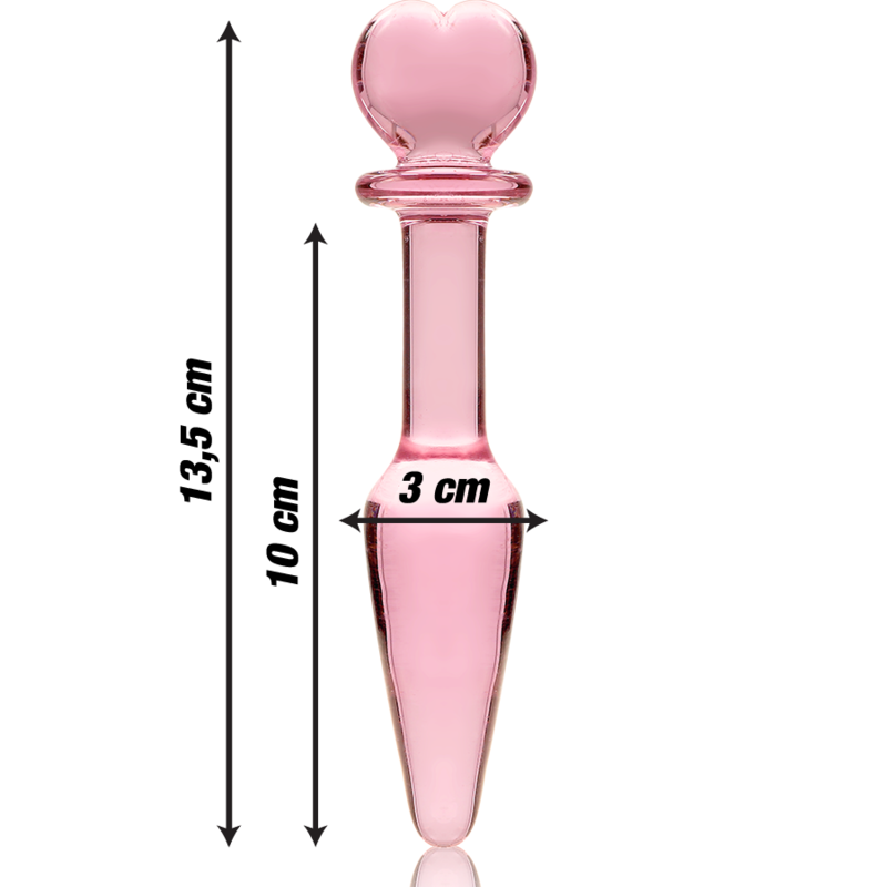 NEBULA SERIES BY IBIZA Plug Anal Modèle 7 Verre Borosilicate Rose 13.5 Cm -O- 3 Cm — vue alternative