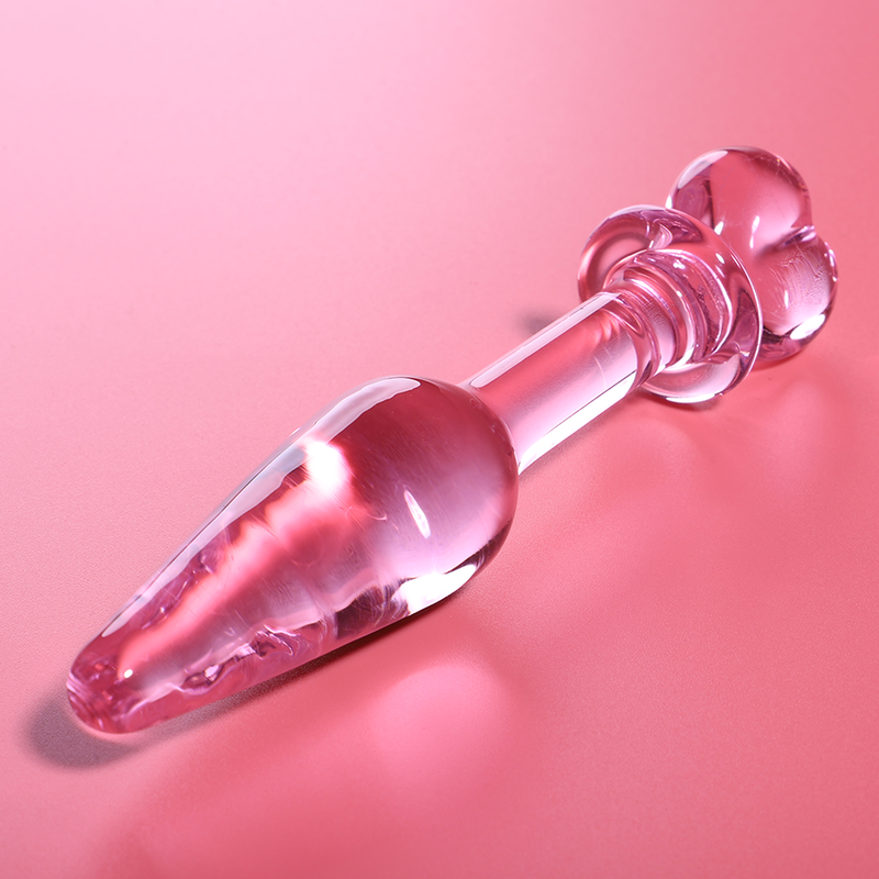 NEBULA SERIES BY IBIZA Plug Anal Modèle 7 Verre Borosilicate Rose 13.5 Cm -O- 3 Cm — vue détaillée