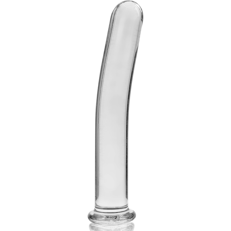 NEBULA SERIES BY IBIZA Modèle 8 Gode Verre Borosilicate Clair 14.5 Cm -O- 2 Cm — accessoires inclus