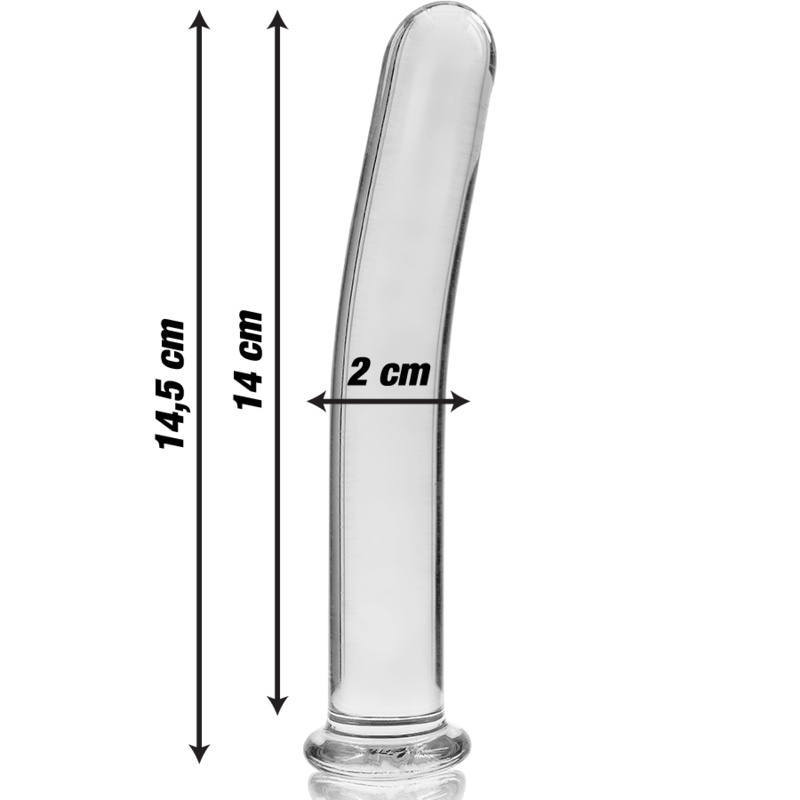NEBULA SERIES BY IBIZA Modèle 8 Gode Verre Borosilicate Clair 14.5 Cm -O- 2 Cm — vue alternative