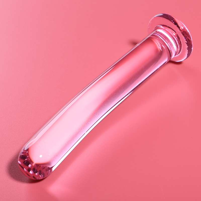 NEBULA SERIES BY IBIZA Modèle 8 Gode Verre Borosilicate Rose 14.5 Cm -O- 2 Cm — vue détaillée