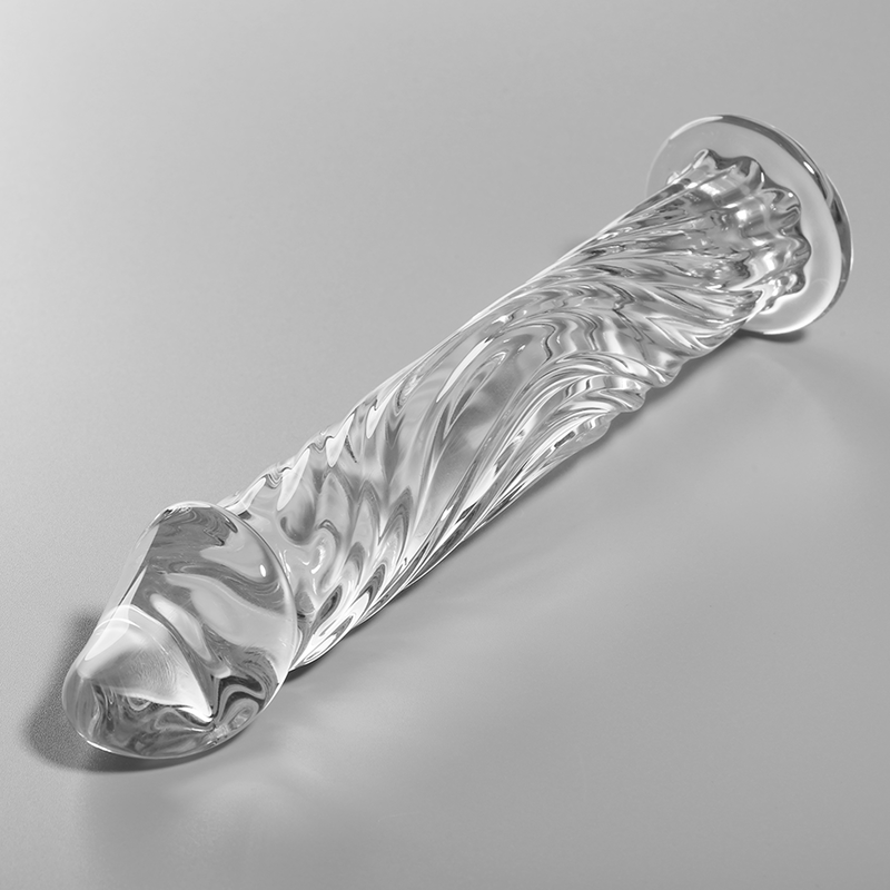 NEBULA SERIES BY IBIZA Modèle 12 Gode Verre Borosilicate Clair 17 Cm -O- 3.5 Cm — vue détaillée
