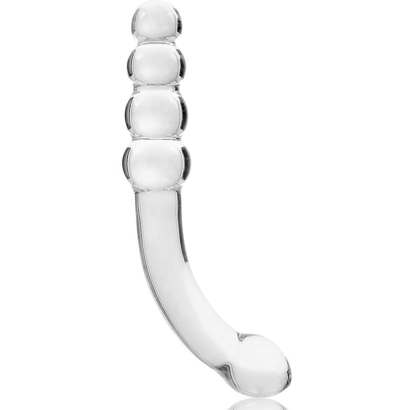 NEBULA SERIES BY IBIZA Modèle 14 Gode Verre Borosilicate Clair 18.5 Cm -O- 3 Cm — accessoires inclus