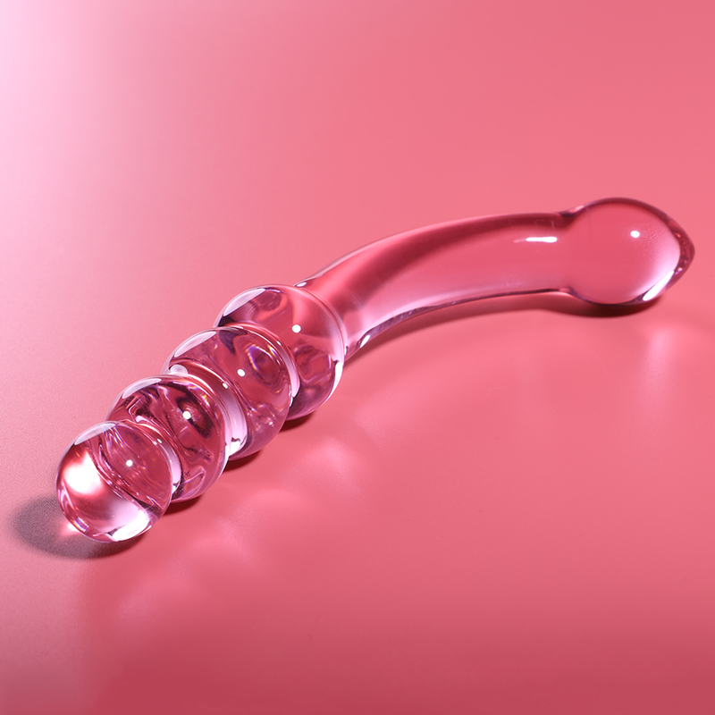 NEBULA SERIES BY IBIZA Modèle 14 Gode Verre Borosilicate Rose 18.5 Cm -O- 3 Cm — vue détaillée