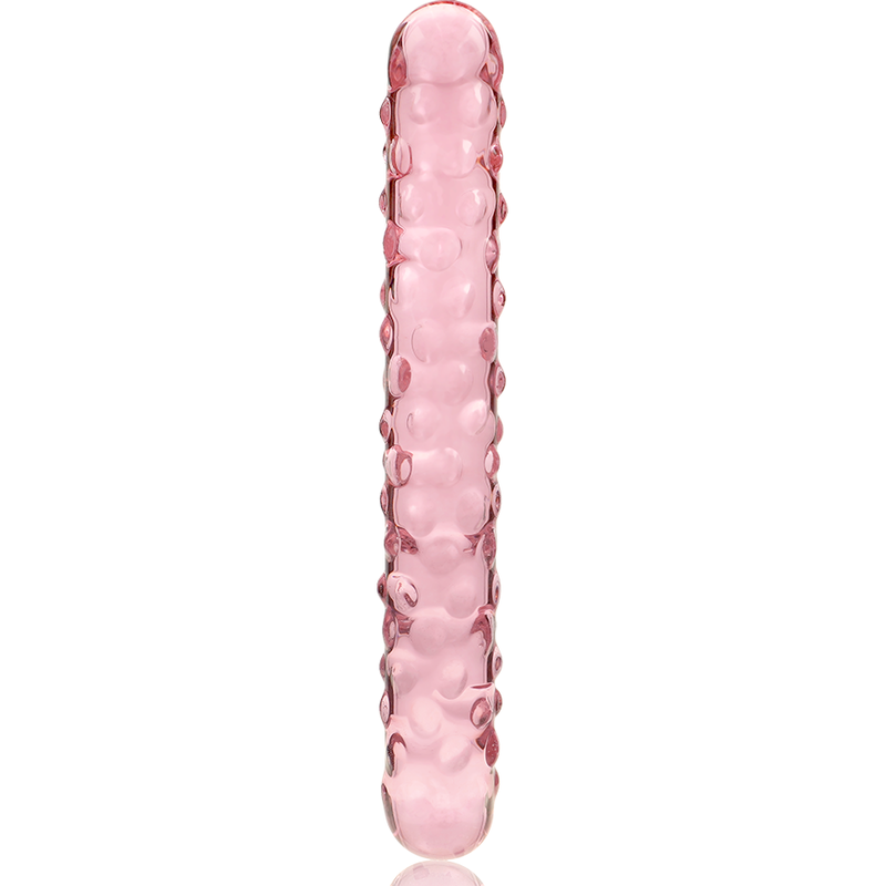 NEBULA SERIES BY IBIZA Modèle 15 Gode Verre Borosilicate Rose 18.5 Cm -O- 3 Cm — accessoires inclus