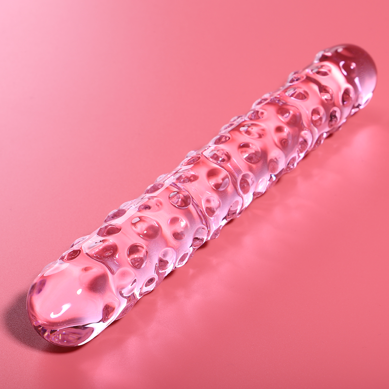 NEBULA SERIES BY IBIZA Modèle 15 Gode Verre Borosilicate Rose 18.5 Cm -O- 3 Cm — vue détaillée