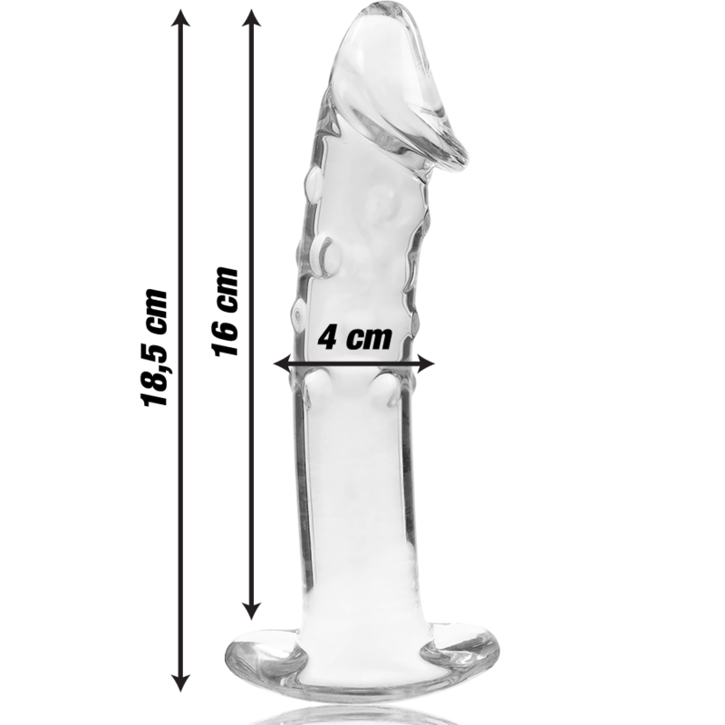 NEBULA SERIES BY IBIZA Modèle 19 Gode Verre Borosilicate Clair 18.5 Cm -O- 4 Cm — vue alternative