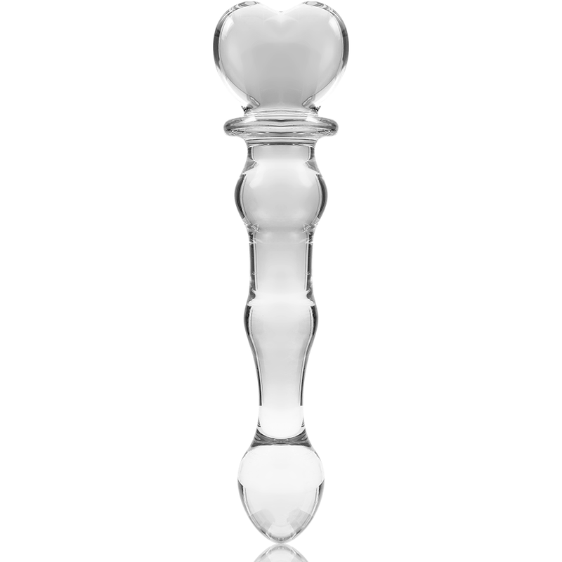 NEBULA SERIES BY IBIZA Modèle 21 Gode Verre Borosilicate Clair 20.5 Cm -O- 3.5 Cm — accessoires inclus