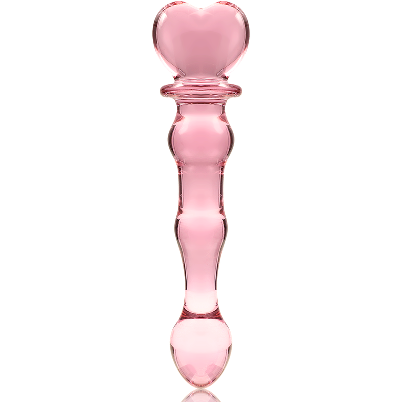 NEBULA SERIES BY IBIZA Modèle 21 Gode Verre Borosilicate Rose 20.5 Cm -O- 3.5 Cm — vue arrière