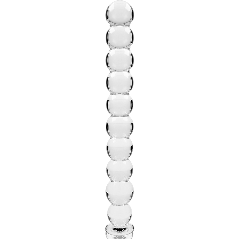 NEBULA SERIES BY IBIZA Modèle 22 Gode Verre Borosilicate Clair 21.5 Cm -O- 2.5 Cm — accessoires inclus