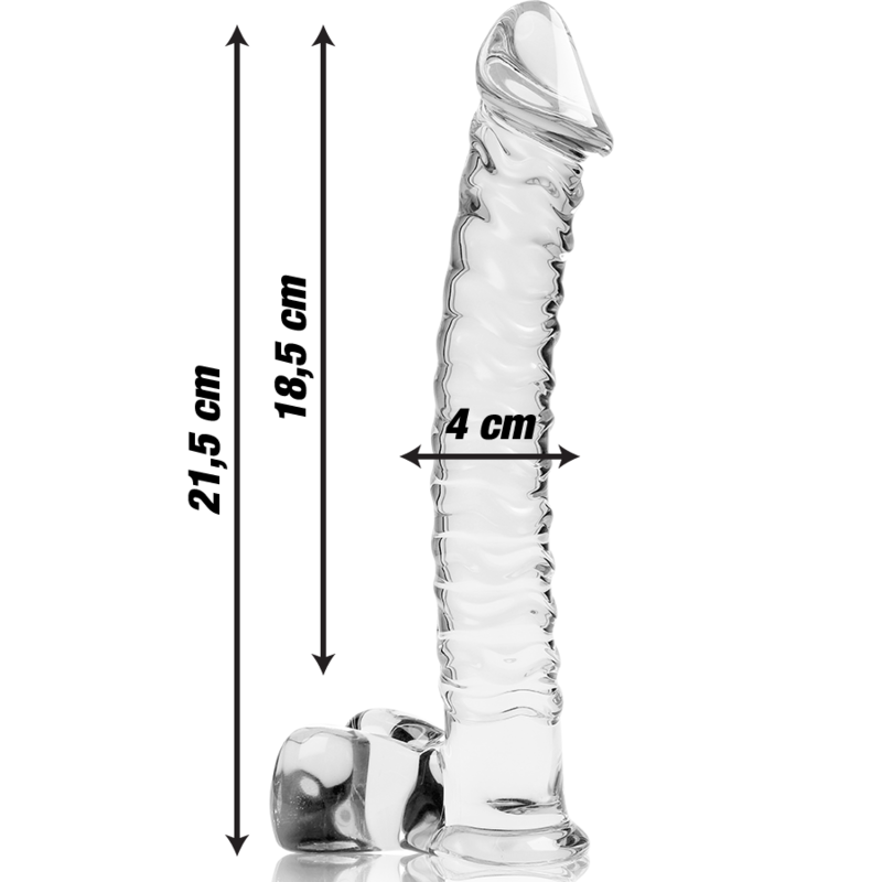 NEBULA SERIES BY IBIZA Modèle 23 Gode Verre Borosilicate Clair 21.5 Cm -O- 4 Cm — vue alternative