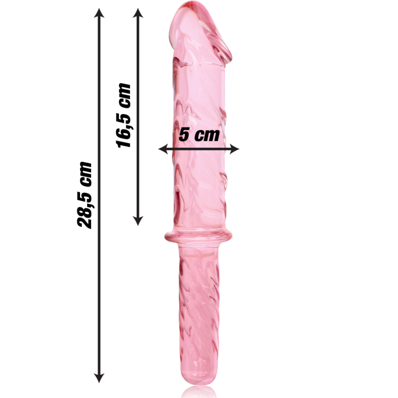 NEBULA SERIES BY IBIZA Modèle 24 Gode Verre Borosilicate Rose 28.5 Cm -O- 5 Cm — vue alternative