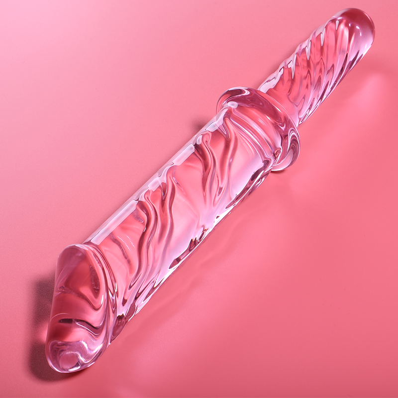 NEBULA SERIES BY IBIZA Modèle 24 Gode Verre Borosilicate Rose 28.5 Cm -O- 5 Cm — vue détaillée