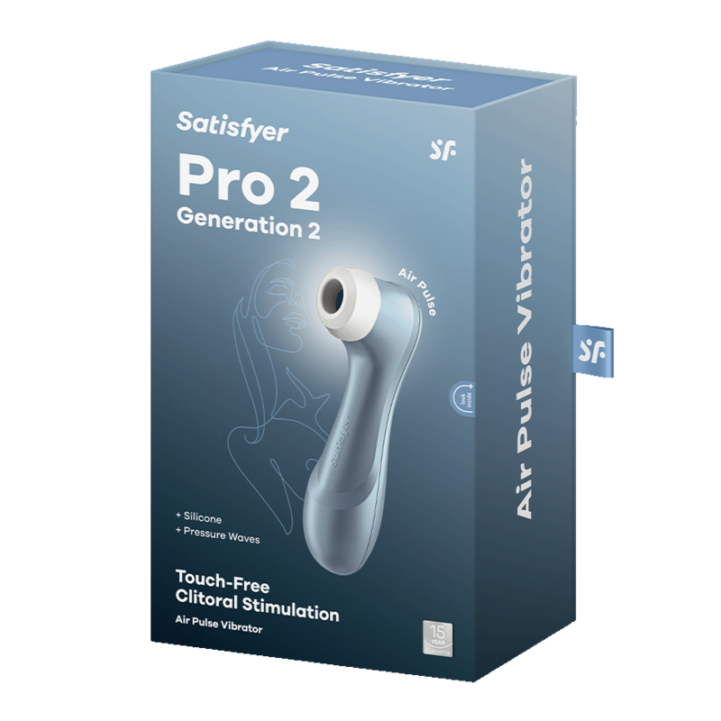 SATISFYER AIR PULSE Stimulateur Bleu Pro 3 — vue arrière