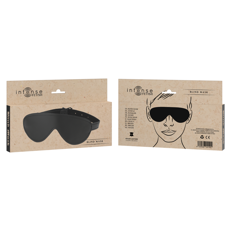 INTENSE FETISH Fetish Masque Aveugle Végan — accessoires inclus