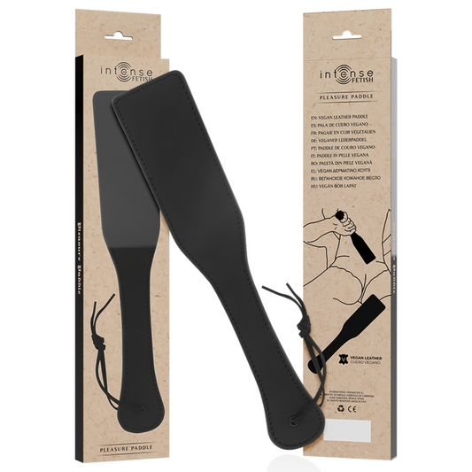 INTENSE FETISH Paddle Fétichisme Cuir Végétalien - Aura Intime