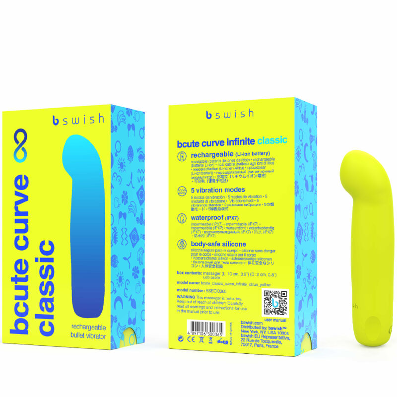 B SWISH Vibrateur Silicone Rechargeable Bcute Curve Infinite Clas... — vue alternative