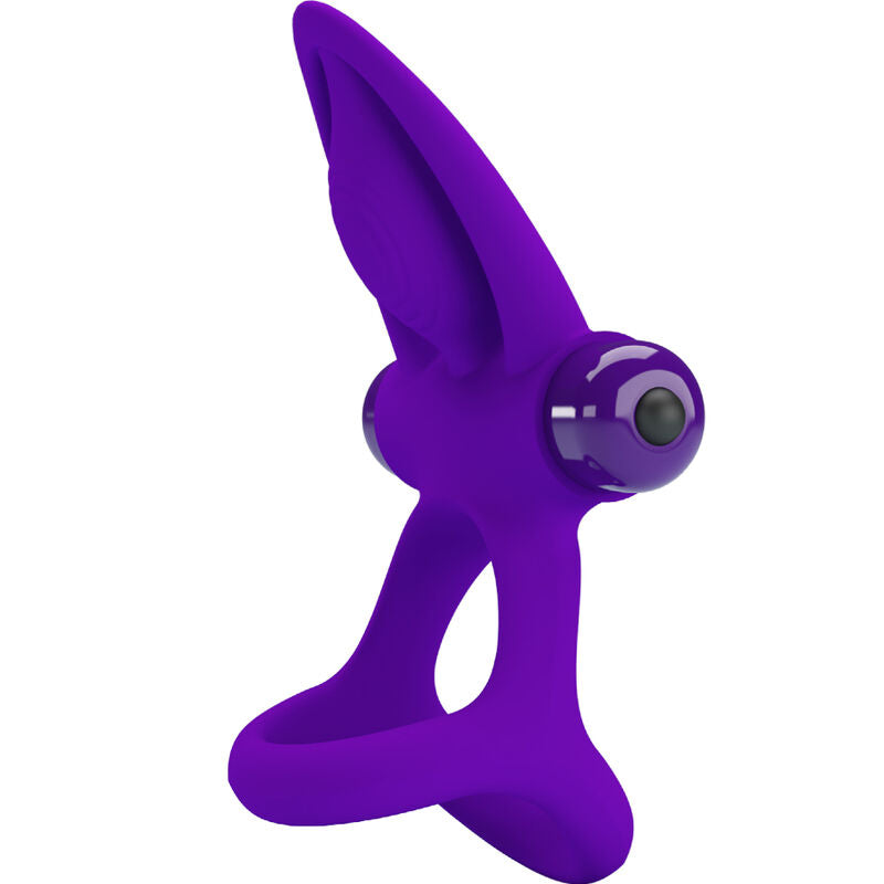 PRETTY LOVE - 10-Vibration Purple Silicone Vibrating Ring
