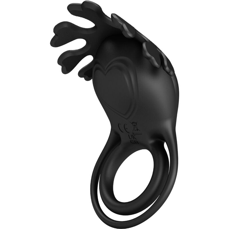 PRETTY LOVE - Ruben Vibrating Ring 7 Vibrations Silicone Black