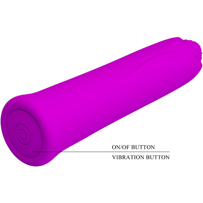 PRETTY LOVE FLIRTATION VIBRATEUR CURTIS MINI SUPER POWER 12 VIBRATIONS SILICONE ... — vue arrière