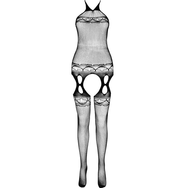 PASSION WOMAN BODYSTOCKINGS Bodystocking Eco Collection Eco Bs006 Blanc — vue alternative